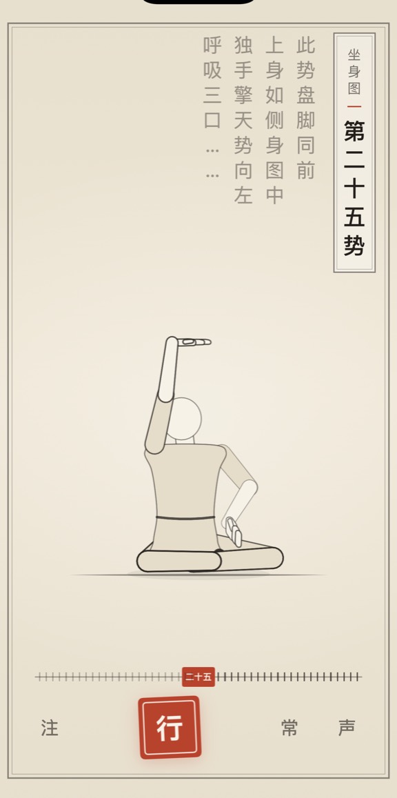 第二十五势的线描演示